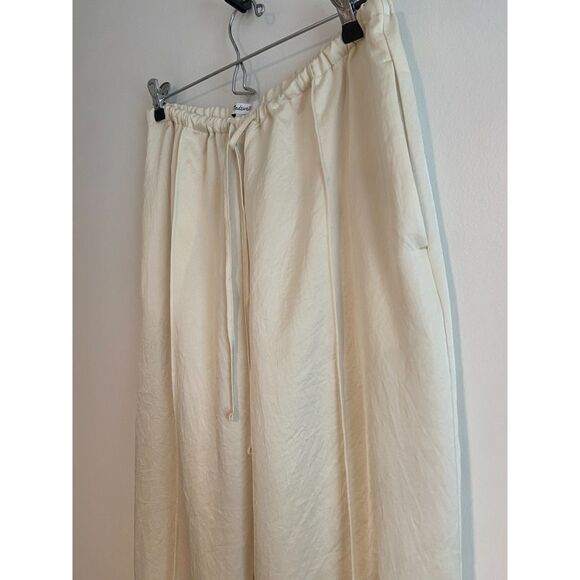MADEWELL Pintuck Slim Pull-On Pants in "Cake Batter" SIZE MEDIUM - Picture 4 of 5